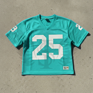 Custom Logo Vintage Boxy V-neck Jersey Retro Sports Mesh T-Shirt Basketball Football American Football <b>Soccer</b> Jersey Tee - Product Image 1