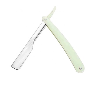 Rasoir de barbier en acier de qualité supérieure avec design et logo personnalisés, certifié ISO, emballage et dimensions sur mesure - Product Image 1