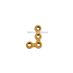 Plaque chirurgicale osseuse bio-compatible en titane, mini-plaque en L, droite et gauche, 4 trous, pour réparation de fracture mandibulaire et maxillaire - Product Image 4