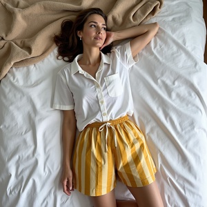 Young Girl yellow sand thick <b>boxer</b> shorts with elegent design - Product Image 2