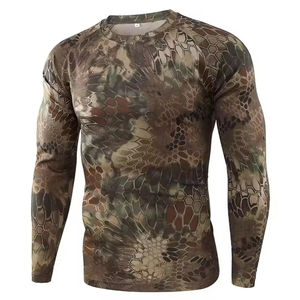 Chemises de chasse respirantes en toile à imprimé camouflage pour hommes, chemises de chasse décontractées pour l'hiver, sports de plein air, protection UV - Product Image 4