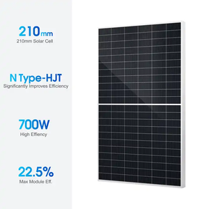 Panel Solar de 700w de <span class=keywords><strong>Energía</strong></span> Solar Gratuita, Celda Solar de Tipo N de 18BB de Nivel 1, Alta Eficiencia para Uso en Sistemas Industriales y Comerciales de 5W-800W - Product Image 2