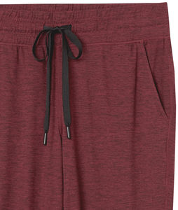 Men's Maroon Cotton Sweatpants <b>Elastic</b> <b>Waist</b> Drawstring Side Pockets Casual Joggers Autumn Wear - Product Image 4