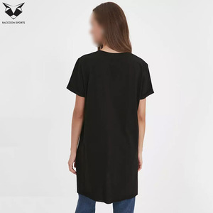 Camiseta larga para mujer Modest Wear, blanca y negra, 2 piezas, ajuste holgado, informal, cómoda, de algodón suave, para uso diario. - Product Image 6