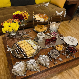 Vaisselle de luxe bols de service fruits noix ou salade bols de service à feuilles style japonais disponible au prix de gros - Product Image 1