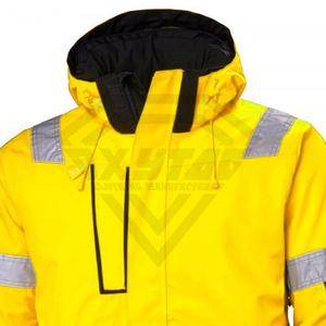 Chaqueta de Seguridad de Alta Visibilidad Premium, Impermeable, Reflectante, Ropa de Trabajo, Abrigo de Invierno, Equipo de Construcción Resistente, Uniforme de Minería para Hombre - Product Image 4