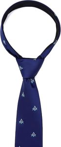 Nueva Corbata Masónica 100% Seda Tejida con la Cruz de Constantino, Corbatas Masónicas de Alta Calidad para Hombre, para Bodas y Eventos Formales - Product Image 6
