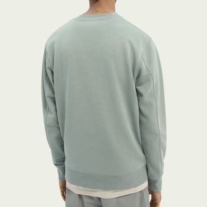 เสื้อสเวตเชิ้ตคอกลมทรงปกติสำหรับผู้ชาย ผ้าถักเนื้อฝ้าย อุ่นสบาย สไตล์มินิมอล เหมาะสำหรับใส่ในฤดูหนาว - Product Image 2