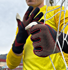 Gants de gardien de but de football professionnels avec logo personnalisé, latex respirant de haute qualité, vente en gros, idéal pour les scènes en plein air - Product Image 6