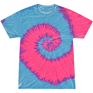 <b>Tie</b> Dye T Shirt Spiral Pattern Custom Logo 100% Cotton Oversized Streetwear Casual Unisex Tee Wholesale - Product Image 4