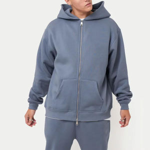 Custom Mens Oversized Zip Hoodie Streetwear Hoodie Fashion Hoodie Bulk Orders for Apparel Brands USA - Product Image 2