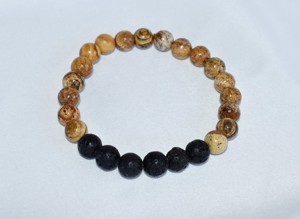 Best Quality Lava Stones Diffuser Picture Jasper <b>Bracelet</b> Fashion Jewelry - Product Image 3