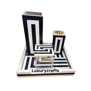 Brûleur d'encens arabe de luxe avec incrustation d'os indien avec incrustation de nacre Boîtes en bois de Bakhoor avec prix de parfum de pin - Product Image 5