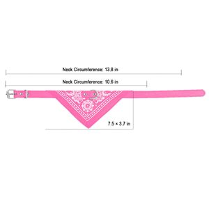 Collare Regolabile in Pelle per Animali Domestici con Bandana a Triangolo Personalizzabile – Accessorio Confortevole per il Tuo Amico Peloso - Product Image 3