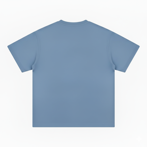T-shirts surdimensionnés pour hommes en tissu polaire lourd en coton de haute qualité, col montant, séchage rapide, écologiques, personnalisables avec logo - Product Image 2