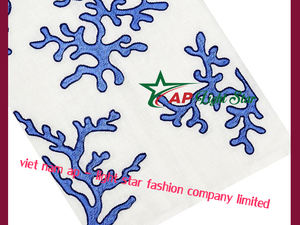 Servilletas de 1 capa con motivos de animales marinos bordados a mano Pedidos de gran cantidad aceptados - Product Image 5