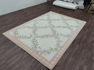 Alfombra Persa Abstracta de Lana Abusan, Tejida a Mano en Tonos Pastel |   Alfombra Vintage para Sala de Estar de 2x3 Metros |   1 pieza apta para mascotas y duradera - Product Image 1