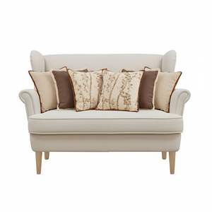 SOGA Juego de 6 fundas de almohada Victorian Rose Vintage Off-White con diseño de ramas botánicas, fundas decorativas para cojines, tamaño 45 cm - Product Image 3