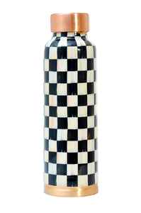 Ensemble de bouteilles d'eau en cuivre à imprimé floral avec deux verres à boire, bouteille anti-fuite pour la maison, le bureau, les voyages et l'usage quotidien - Product Image 6