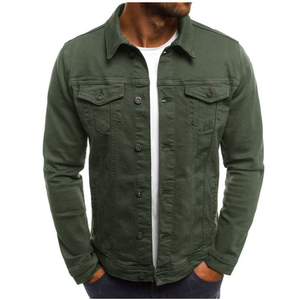 Stylish Design <b>Men's</b> Blue <b>Denim</b> <b>Jackets</b> with Custom Logo Sports-Themed Streetwear Patch on Front Jean <b>Jacket</b> for <b>Men</b> - Product Image 4