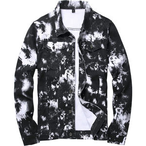 Chaqueta de mezclilla Clean Wash para invierno, duradera, informal, de largo medio, estilo urbano desgastado, para uso formal y casual, transpirable. - Product Image 1