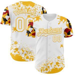 Maillots de baseball à coupe confortable avec impression par transfert thermique, vêtements de sport respirants à séchage rapide, maillots d'été personnalisables avec logo - Product Image 1