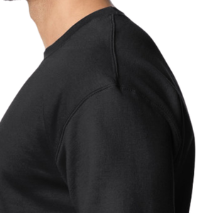 Sudadera de Forro Polar para Hombre, Cuello Redondo, Color Negro Sólido, Manga Larga, Informal, Mezcla de Algodón y Poliéster, Suave y Cálida para Invierno, Teñido Liso - Product Image 5