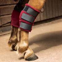 BRAND ZONE OEM & ODM Bottes de protection pour chevaux en polaire violette avec sangles noires pour la protection en écurie Accessoires équestres