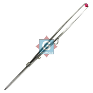 Stainless Steel Tweezers With <b>Slide</b> Lock Smooth Tip For Jewelry Making Non Magnetic Industrial Grade - Product Image 6