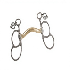 Bridon de dressage Pelham en acier inoxydable, design papillon, avec diverses embouts de bouche, pour l'équitation, pour le nouveau cheval de Riaz Jamal Intel - Product Image 4