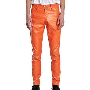 Pantalones de cuero elegantes para hombre, cuero suave de primera calidad, ajuste cómodo y duradero, perfectos para ropa urbana y salidas diarias. - Product Image 1