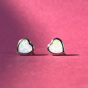 Pendientes de Plata de Ley 925 con Corazón Blanco Esmaltado, Hechos a Mano, Joyería de Moda al por Mayor, Estilo Étnico, Pendientes Colgantes - Product Image 2