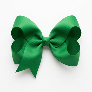 Cinta de grogrén verde de 25 mm al por mayor, 100% poliéster, resistente al encogimiento, para accesorios para el cabello, cordones, correas para bolsos, embalaje de regalos y costura. - Product Image 3