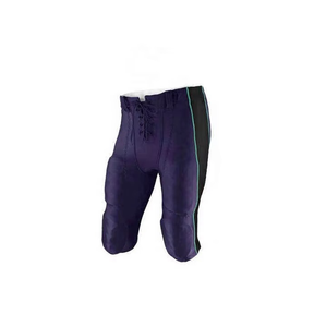 Maillot de football américain personnalisé avec short assorti, 100 % polyester, imprimé par sublimation, taille élastique, grandes tailles, haute qualité - Product Image 2