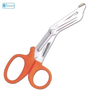 Tijeras Quirúrgicas Universales Six Flowers/OEM F4-360 (Mango Naranja, Acero Inoxidable, Operación Manual, Clase I, Certificación CE) para - Product Image 1