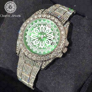 Charm_Jewels Luxury Women's Yellow Gold Diamond <b>Watch</b> Round Analog Quartz 40mm Sapphire Crystal Butterfly Clasp - Product Image 3