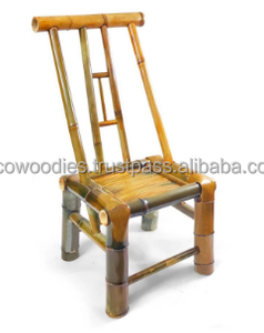 Chaise pour enfant en bambou et rotin, faite à la main, en forme de fleur, style moderne, pour bébé, tout-petit, extérieur, ferme, chambre, salon - Product Image 4