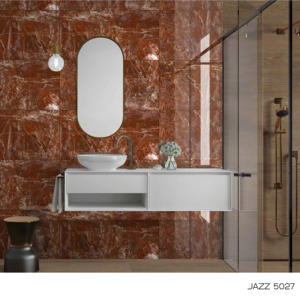 กระเบื้องพอร์ซเลนเคลือบเงาสูง คลาสแจ๊ส ขนาด 600x1200 มม. รูปแบบขนาดใหญ่ พื้นผิวพรีเมียม สำหรับตกแต่งผนังและพื้น ภายในและภายนอกอาคาร ดีไซน์ทันสมัย - Product Image 1