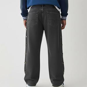 Pantalones Vaqueros Personalizados para Hombre, de Algodón de Alta Calidad, Lavado Ligero, Estilo Holgado, Tallas Grandes - Product Image 6