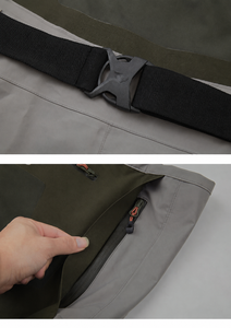 Cuissardes de pêche imperméables et respirantes avec pieds en chaussette, bretelles réglables pour la pêche à la mouche et la chasse, vêtements OEM - Product Image 4