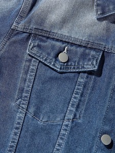 Premium Quality OEM Winter Season Wear Denim Jean Man <b>Jackets</b> Long Sleeve Best Selling Stylish Wear Male Washed Blue Autumn - Product Image 4