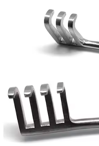 Rétracteur Weitlaner 5,5 pouces à bout arrondi 3x4 dents, instruments chirurgicaux vétérinaires en acier inoxydable, matériel ARISTON INTERNATIONAL - Product Image 2