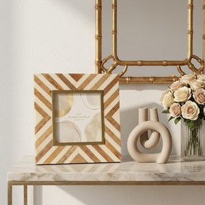 Handmade <b>Rustic</b> Modern Geometric Wood Tabletop Vase for Wedding Home Decor - Product Image 1