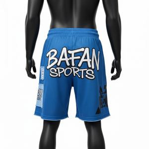 Men High Quality <b>Mesh</b> Shorts 160 GSM Lightweight Polyester Fabric Blue Style With Label Heat Transfer Workout <b>Mesh</b> men's shorts - Product Image 2
