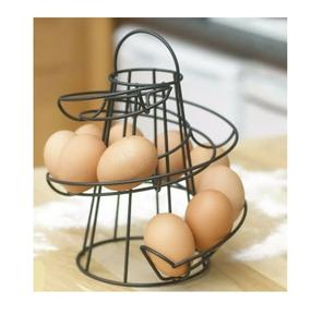 ตะกร้าใส่ไข่โลหะดีไซน์สวยงาม ตะกร้าลวดเคลือบสีดำ ตะกร้าเก็บของสไตล์โมเดิร์น ขายส่งในอินเดีย - Product Image 1