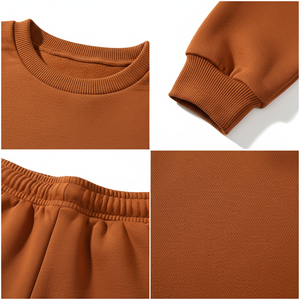 ชุดวอร์มผู้ชาย เสื้อสเวตเชิ้ตและกางเกงจ็อกเกอร์ผ้าฝ้ายฟลีซ ปักโลโก้ได้ตามสั่ง ขายส่ง รับผลิตแบบ OEM ODM - Product Image 5