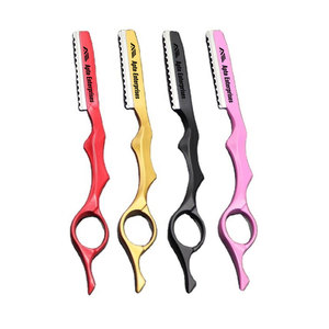 7 rasuradoras de entresacar de color personalizado, rasuradora de afeitar con mango de acero inoxidable, rasuradora de barbería de alta calidad, duradera y de precisión. - Product Image 3