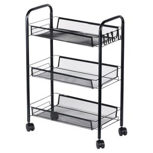 Premium Quality Iron <b>Kitchen</b> Trolley With <b>Vegetable</b> Basket And Multipurpose Storage For Modern Interiors - Product Image 6