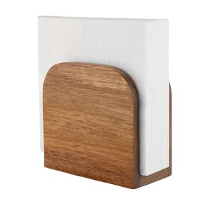 Porta pañuelos decorativo de hierro con acabado en polvo negro mate para comedor al aire libre, para mesa de comedor. - Product Image 3