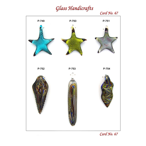 Breloques en verre artisanal indien avec feuille d'or, styles de pendentifs variés pour la création de bijoux, fournitures d'artisanat, vente en gros d'usine - Product Image 4
